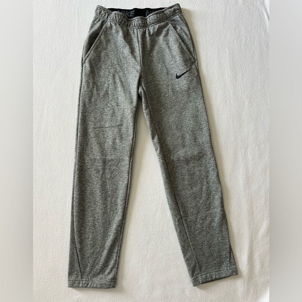 Nike Men’s Grey Heather Therma-Fit Sweatpants Size S